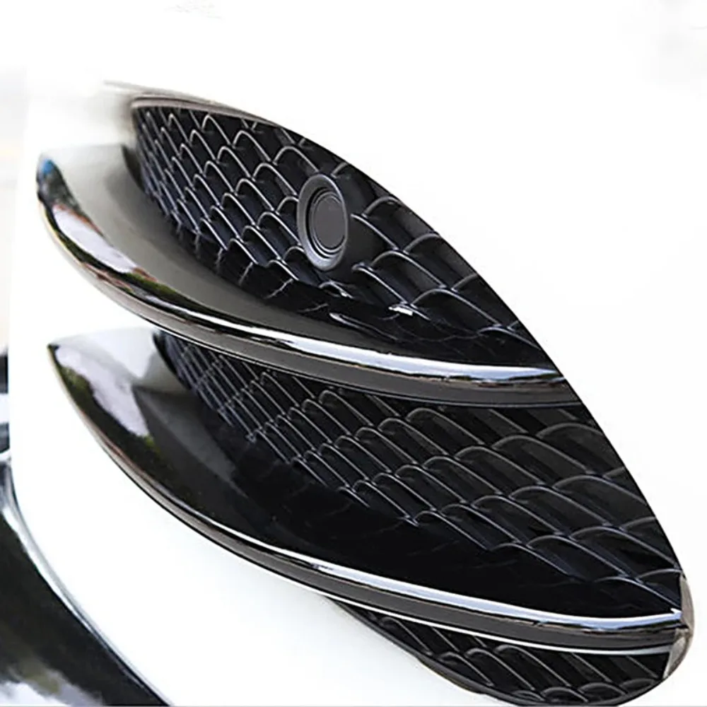 

Black Front Bumper Lip Splitter Spoiler Fog Lights Trim Sticker for Mercedes Benz C Class W205 C180 C200L/C180L