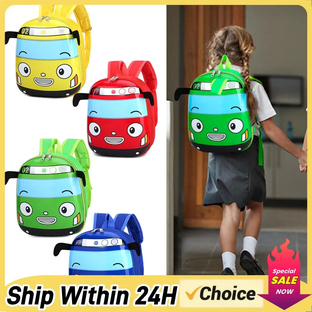

3D-рюкзак в виде мультяшного автобуса для детского сада, школьный ранец для малышей, девочек и мальчиков, подарок