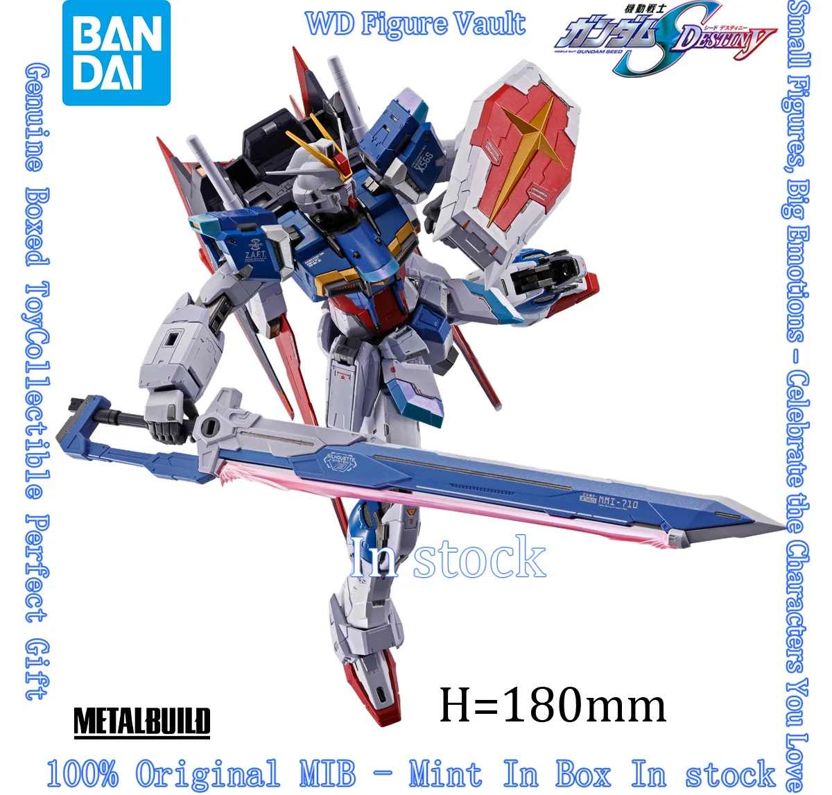 In Stock Bandai METAL BUILD Force Impulse Gundam Mobile Suit Gundam SEED DESTINY Alloy Action Figure Collectible Model Kit