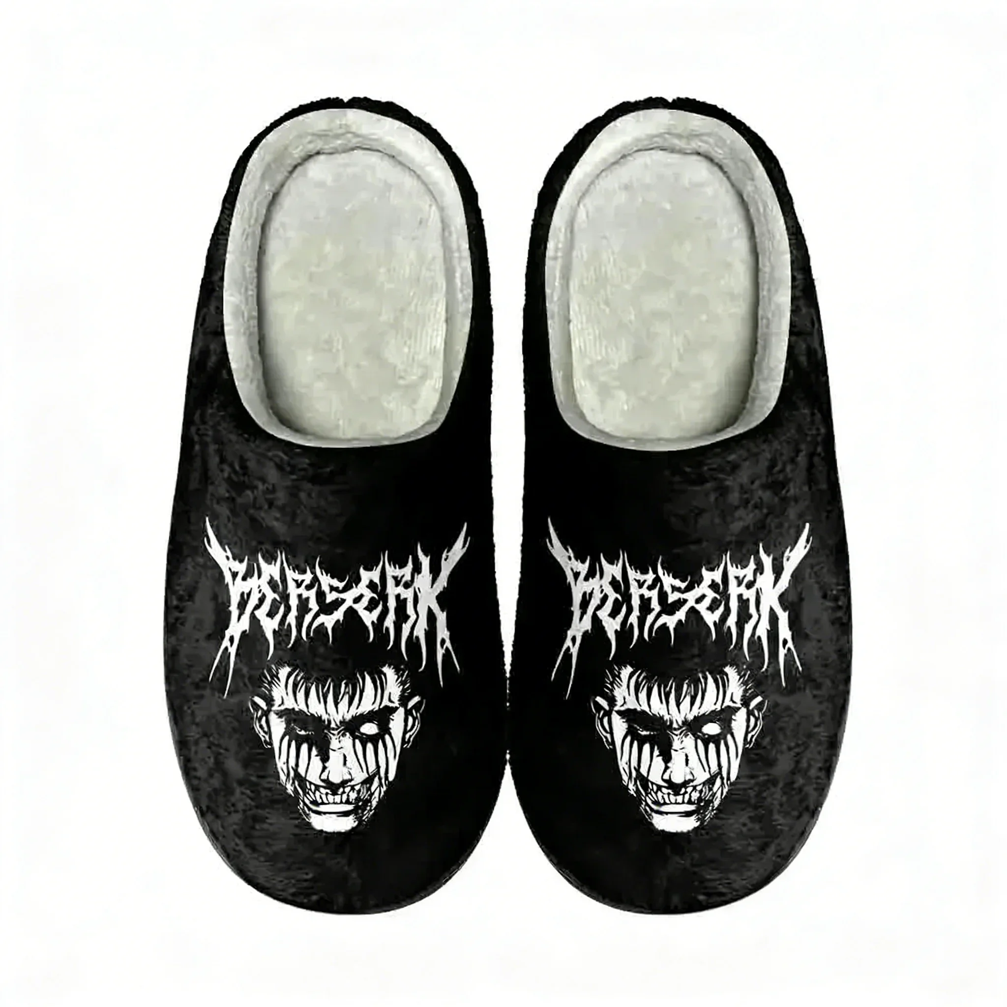 Berserk Guts Home Cotton Custom Slippers High Quality Mens Womens Teenager Plush Fashion Casual Keep Warm Shoes Thermal Slipper