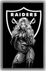 Raiders Girl Memorable Decor Flag 12x18 Outdoor, Indoor Living Banner