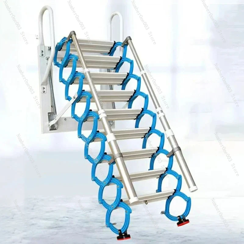 

Wall-mounted Home Ladders Attic Retractable Stairs Lifting Indoor and Outdoor Invisible Folding Ladders Simple Stretching Stairs