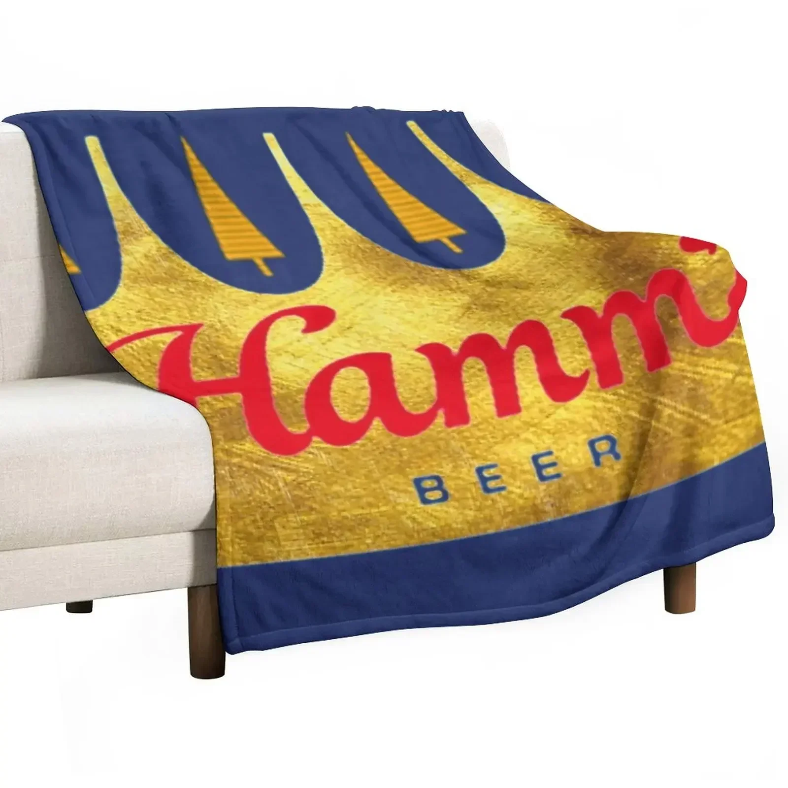 Hamms beer Classic T-Shirt Throw Blanket Luxury Thicken Plaid on the sofa Personalized Gift Designers Blankets