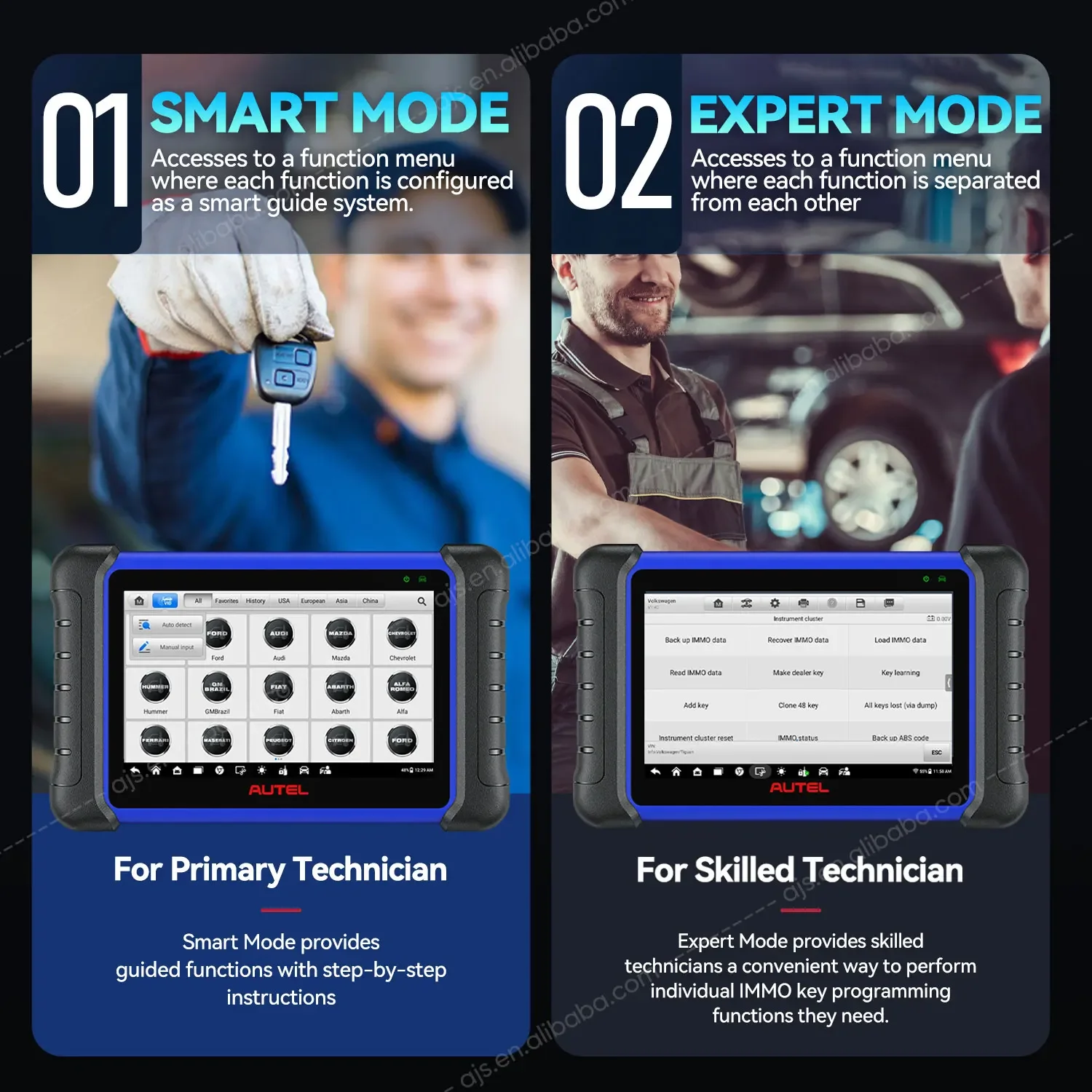 Autel Official Store Maxi IM508S 28+ Services Schlüsselanhänger Programmierung Android 11 OBD2 Scanner IM508 II XP200 Altardiagnosetool