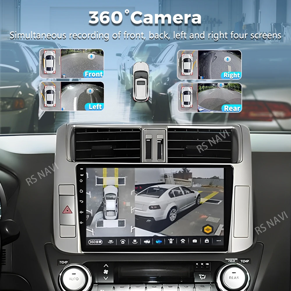 Android 16 For Toyota Land Cruiser Prado 150 2009 - 2013 2K QLED Android Car Radio Multimedia Video Player GPS Stereo CarPlay