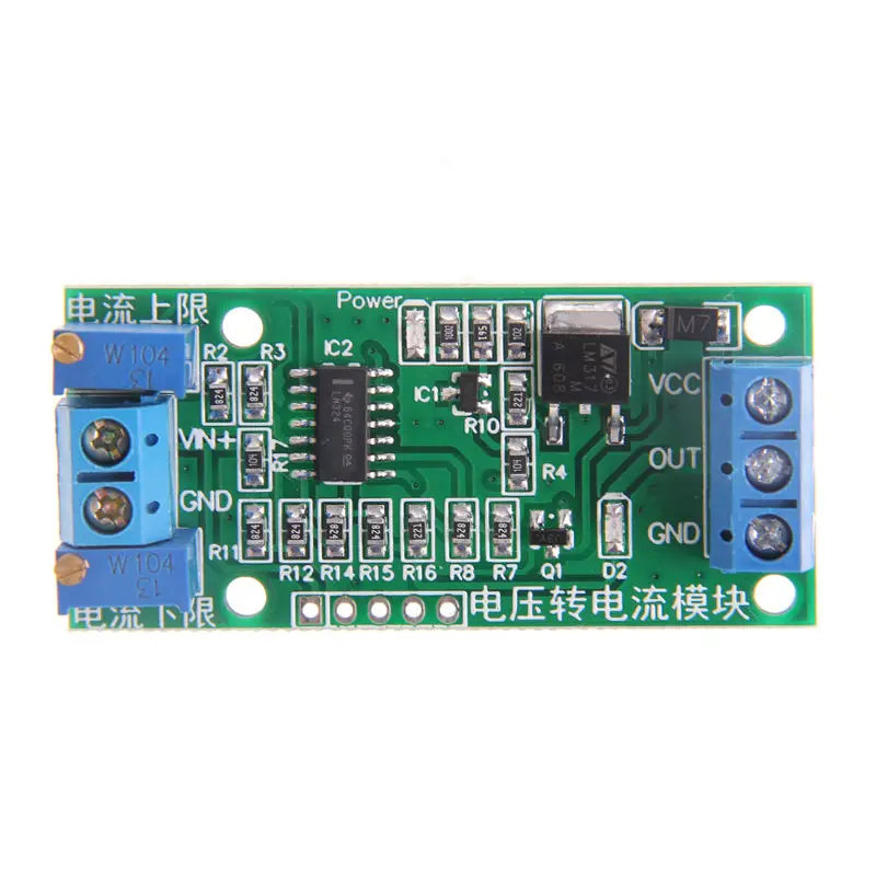 0-2.5V 0-3.3V 0-5V 0-10V 0-15V 0-24V to 0 -20mA/4 -20mA Voltage To Current Module Current Transmitter Signal Converter Module