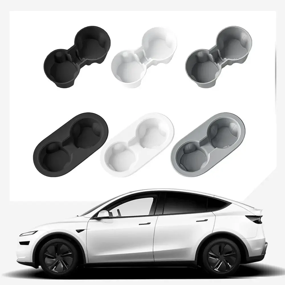Cup Holder for Tesla Model Y Juniper 2025 Center Console Storage Box Non-slip Insert Cup Holder Car Interior Accessories