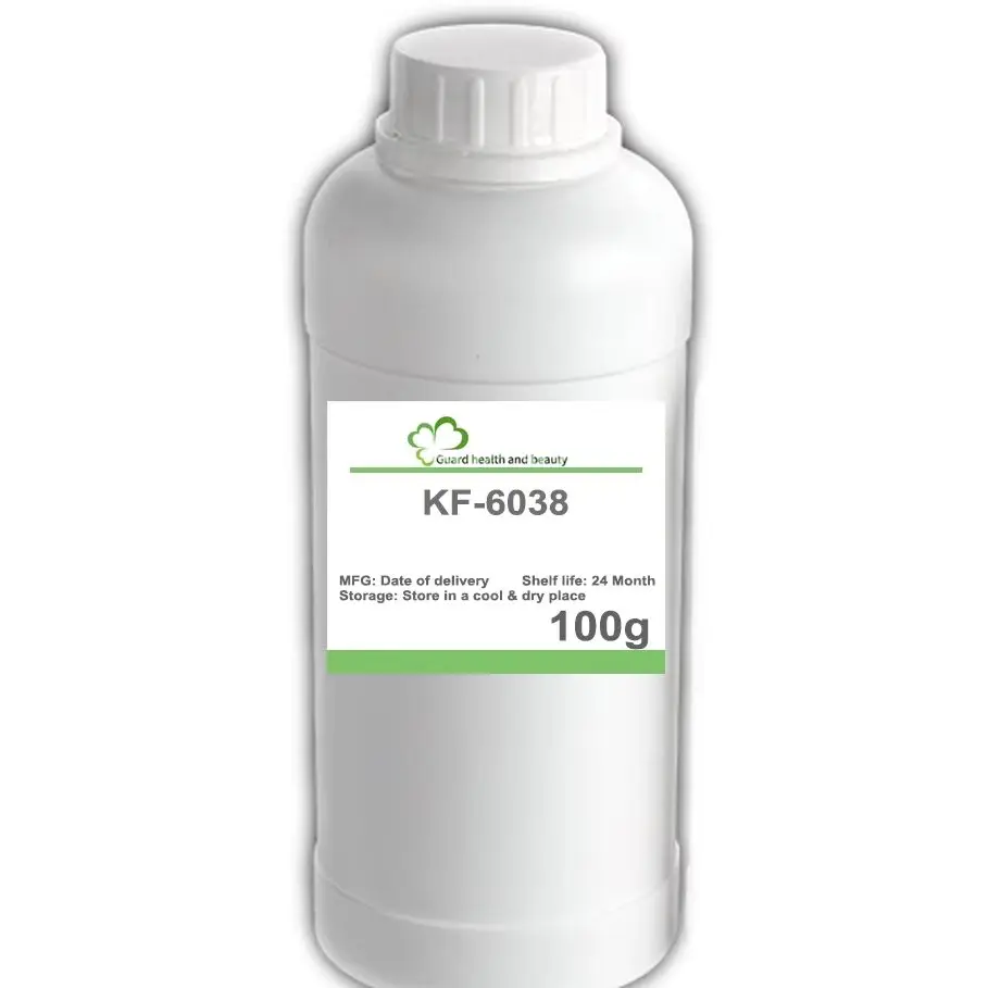 Cosmetics raw Materials KF-6038 Skincare oil in water emulsifier lauryl PEG-9 polydimethylsiloxane ethylene polydimethylsiloxane