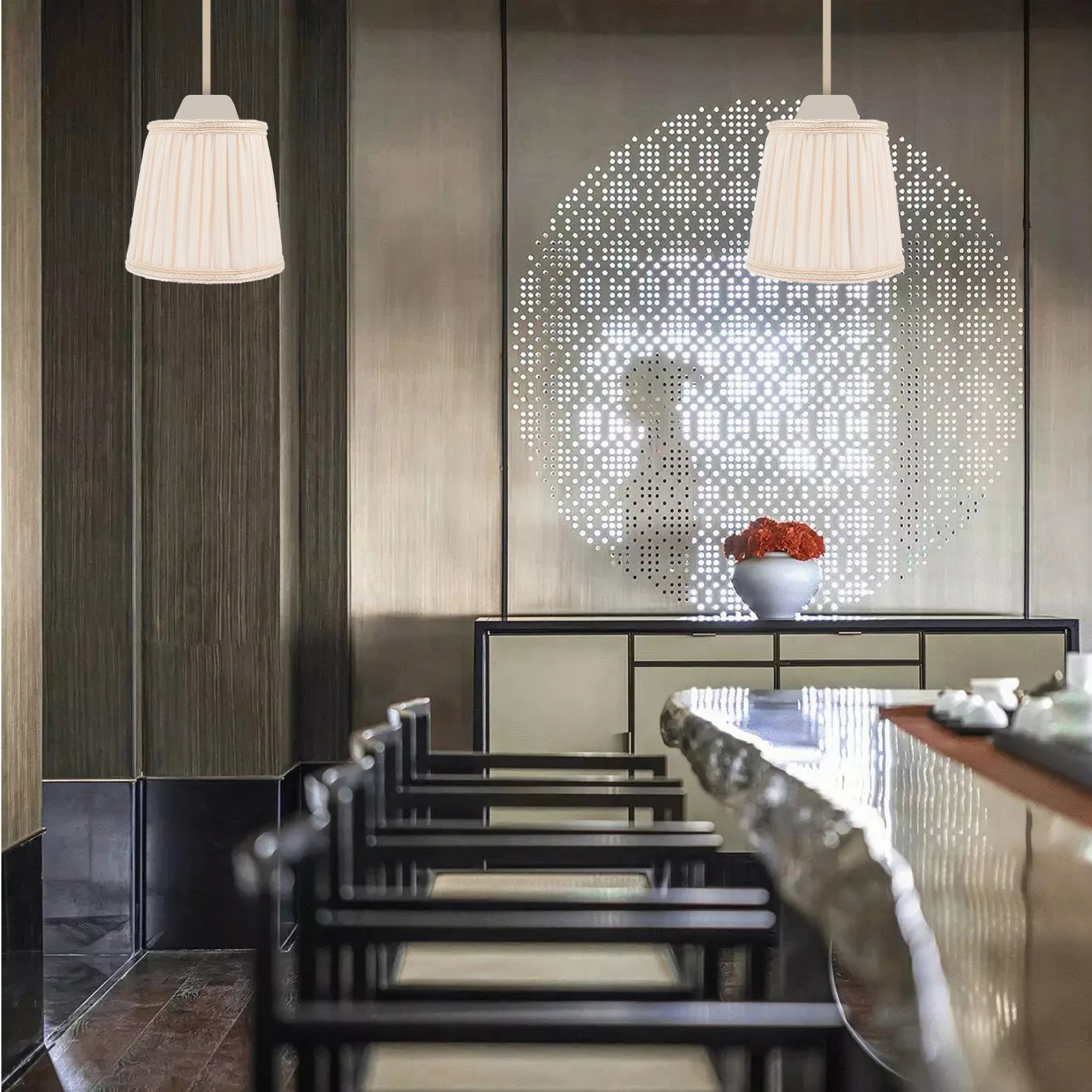 

1Pcs Linen Lampshade Elegant Decorative Lamp Cover Bedroom Table Light Home Lamp Decor Home Lampshade