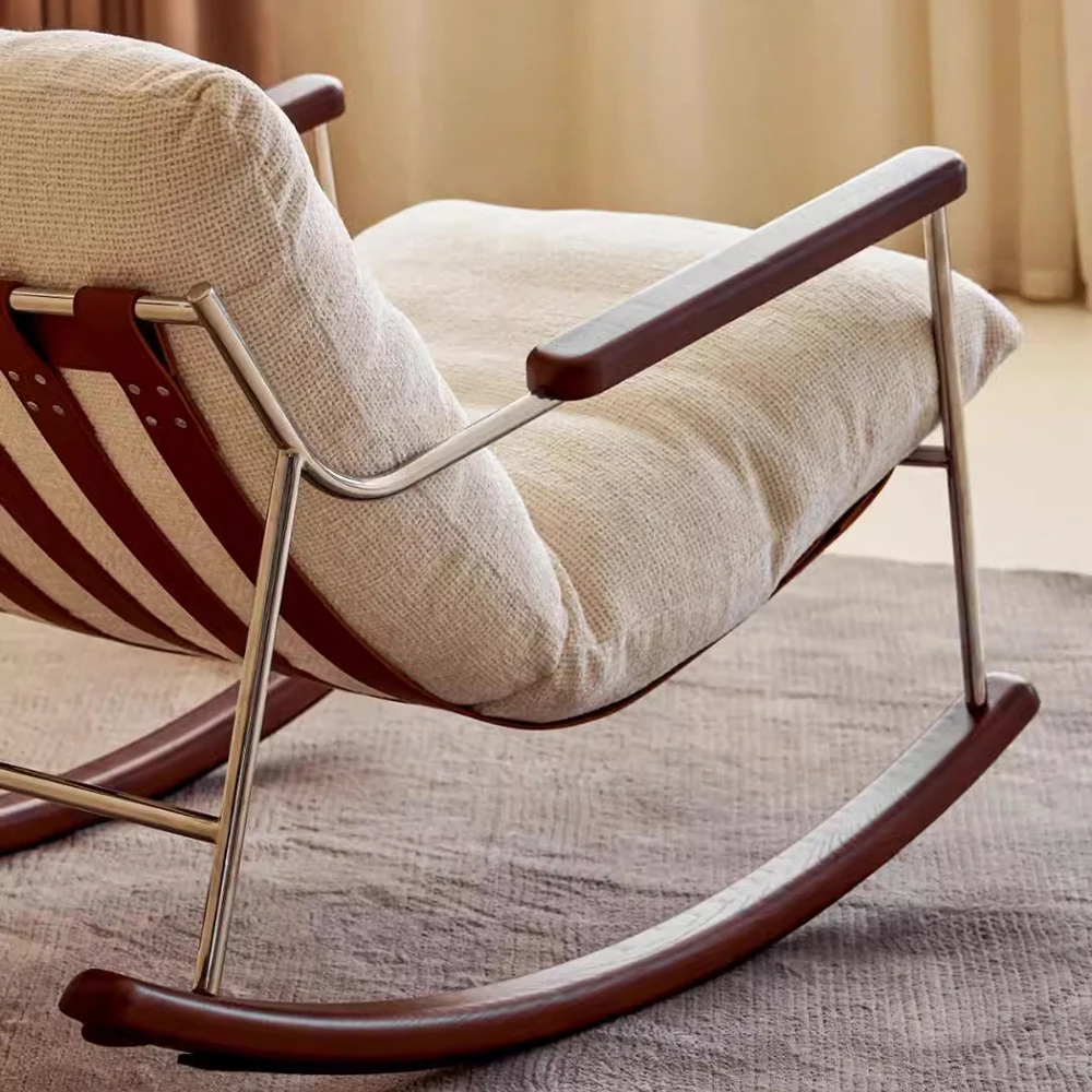 Footrest Arm Chairs Living Room Balcon Support Modern Rocking Chairs Nordic Design Articulos Para El Hogar Home Accessories