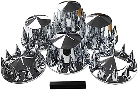 

Spiked ABS Chrome Axle Cover Kit 33mm for Semi Trucks