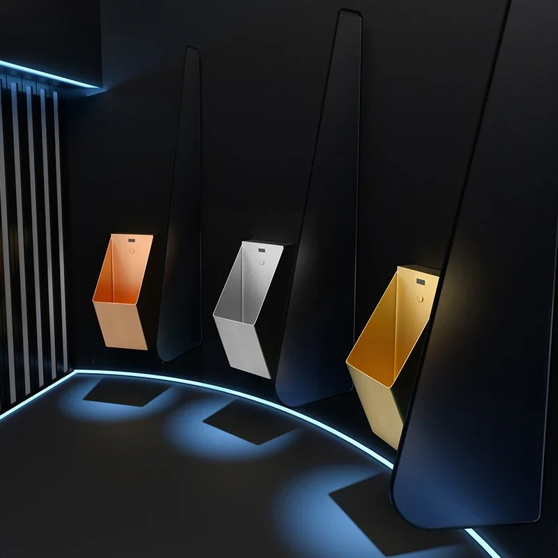 304 stainless steel integrated induction urinal wall-mounted wall bar KTV bathroom urinal hotel urinal