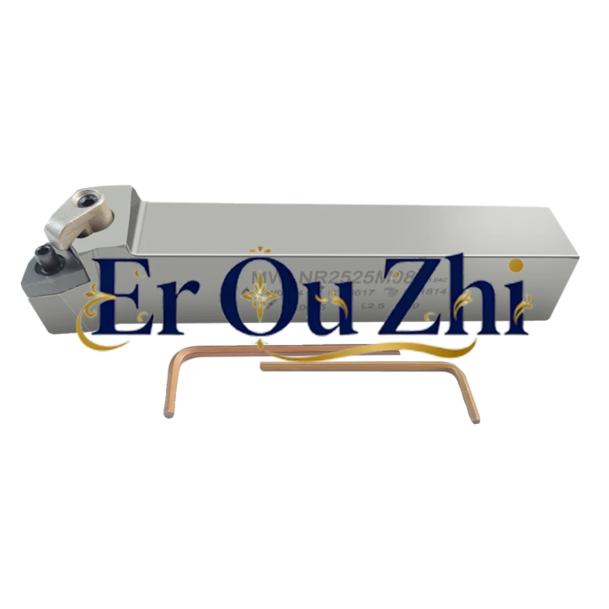 Numerical Control Peach-shaped External Round Turning Tool Rod Spring Steel Stiffened Anti-seismic Tool Holder MWLNR2020K08
