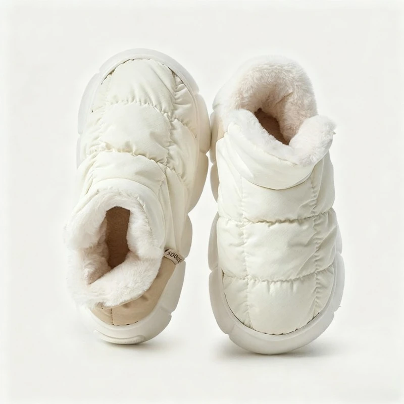 

Winter Shoes for Women 2025 Keep Warm Fur Female Snow Boots Trendy Outside High Heels Light Woman Ankle Boot Botas Femininas