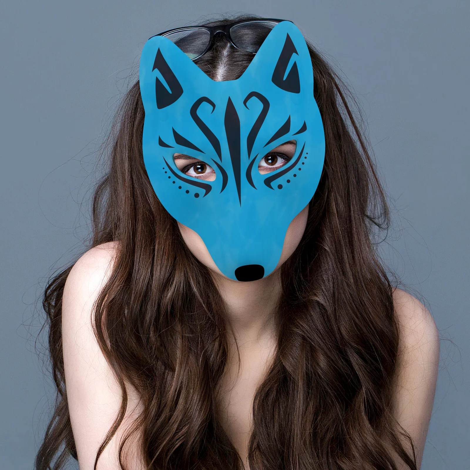 

4 Pcs Hand-painted Fox Mask Blank Masks to Decorate Prom Party White DIY Animal