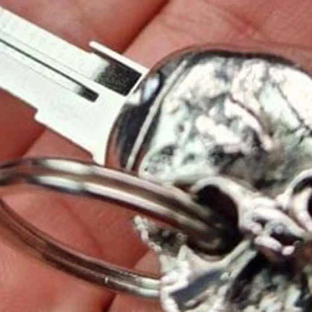 Key Zipper Charm Demon Skull Key Pendant Universal Decorative Accessory Modified Key Ornament for Car or Home Easy Installation