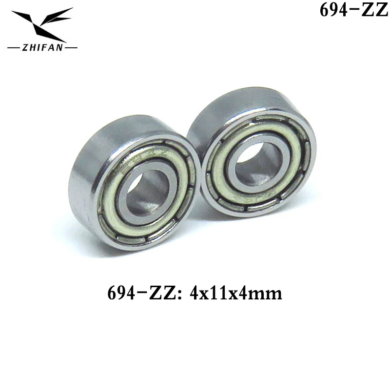 10Pcs 4x11x4 694ZZ Ball Bearing  694 ZZ 4*11*4 Deep Groove Ball Bearing 694Z Miniature Bearing