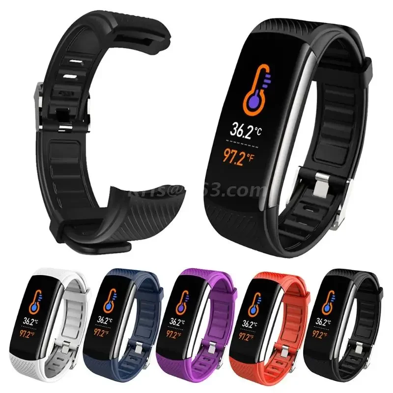 Watch strap Bracelet Replacement Watch Bands Strap for C5S C6S C6T TPU Waterproof Bracelet Sports Sweatproof Portable Wristband