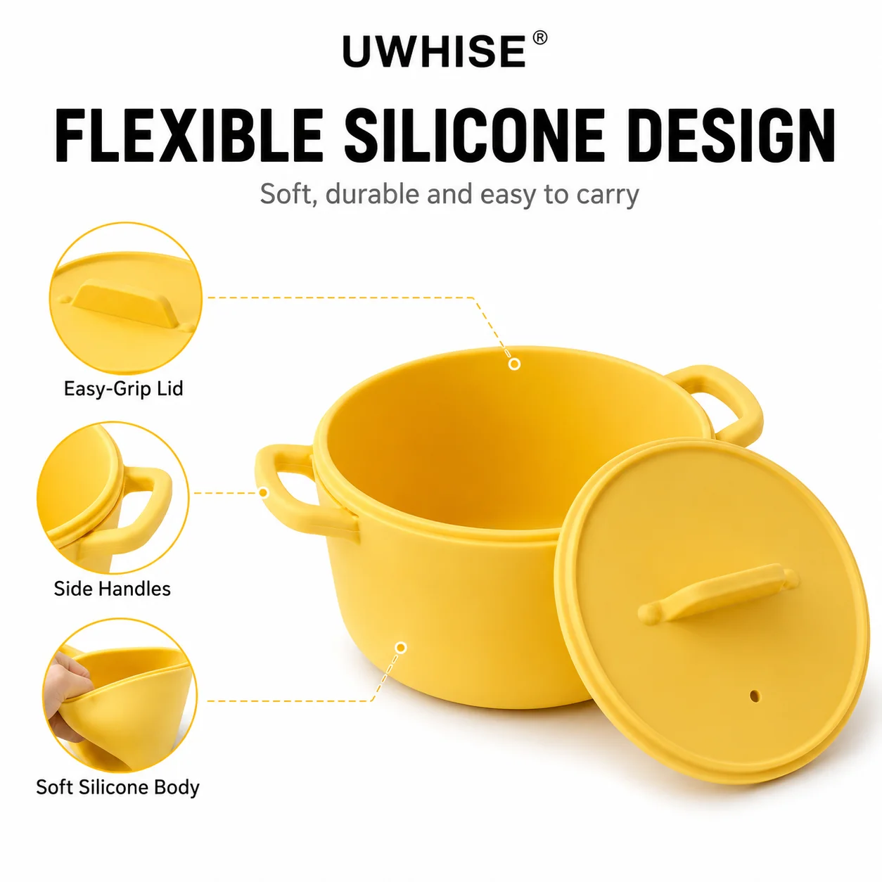 Uwhise Silicone Lunch Box Micr - Meal Prep Noodles 评论和价格