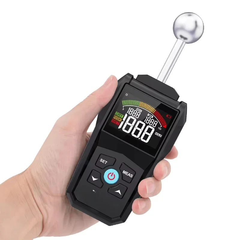 

Non-contact Digital Ball Probe Hygrometer 700B Wood Liquid Crystal Moisture Meter Needle-free Device Spherical Hygrometer