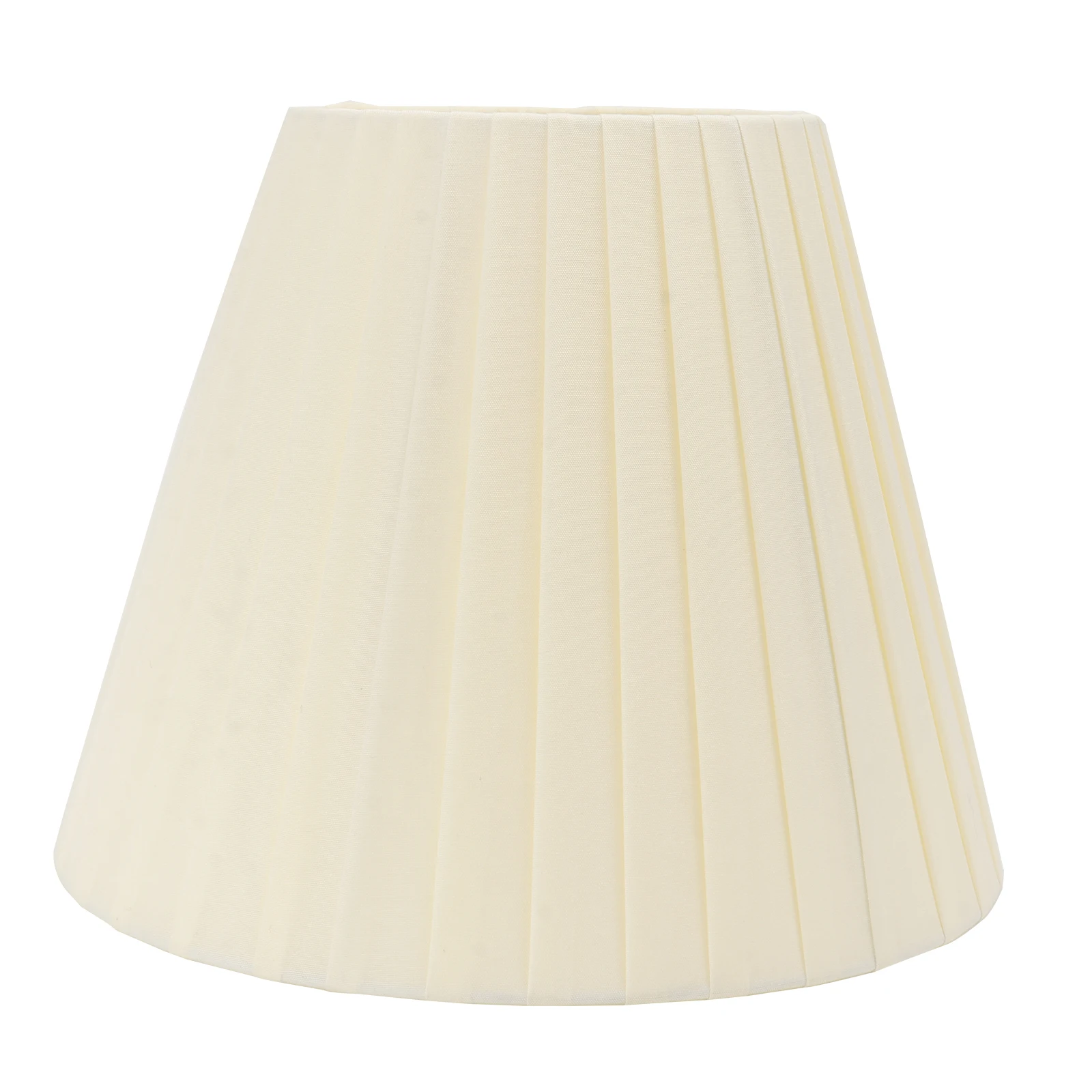 

10 Inch Pleated Lampshade Light Yellow Cloth Cover DIY Desk Fabric Accessory Table Lamp Shade Floor Lamp Cover Warm Atmosphere