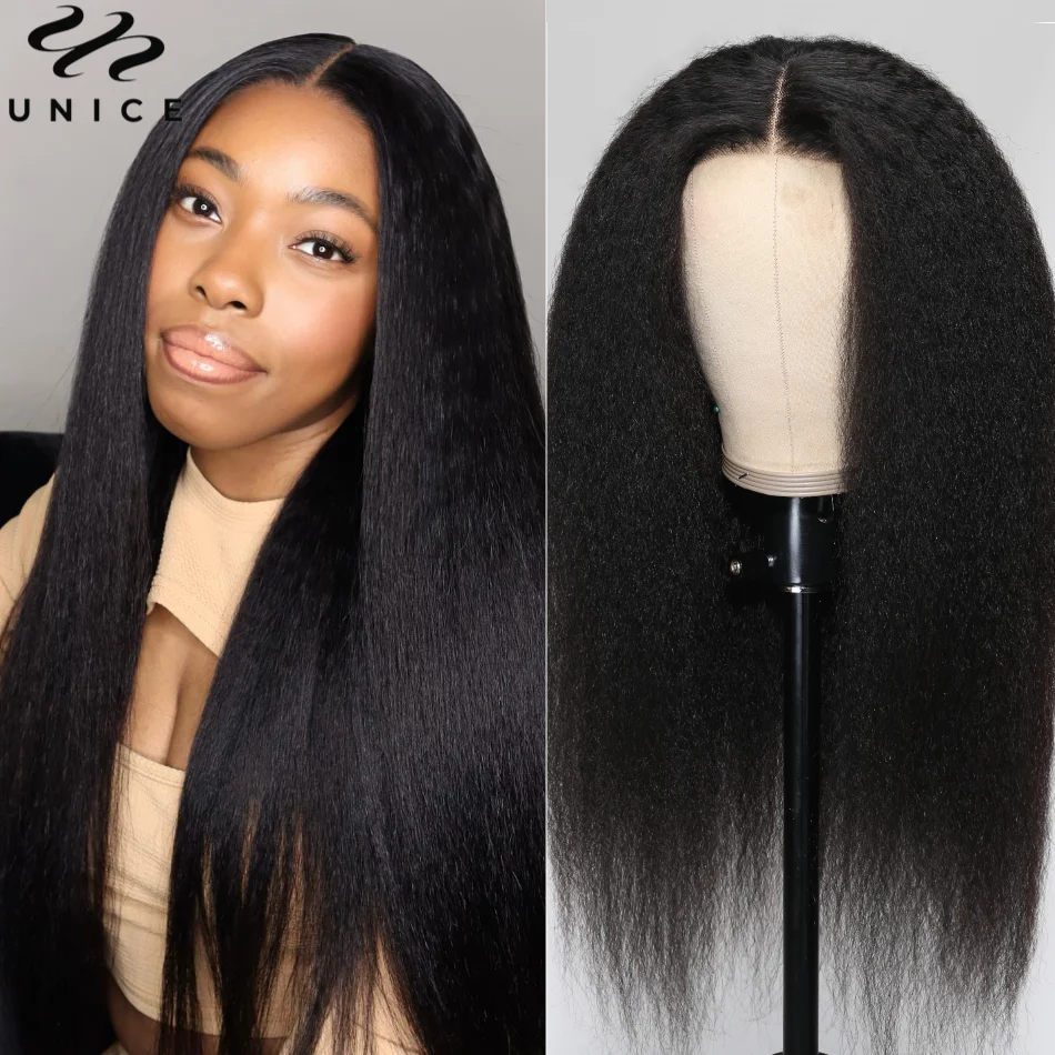 UNice شعر 13x4 شعر مستعار غريب مستقيم قبل قطعها قبل قطع قبل ابيض شعر مستعار غلويليس شعر الإنسان الدانتيل شعر مستعار أمامي 150% الكثافة #2