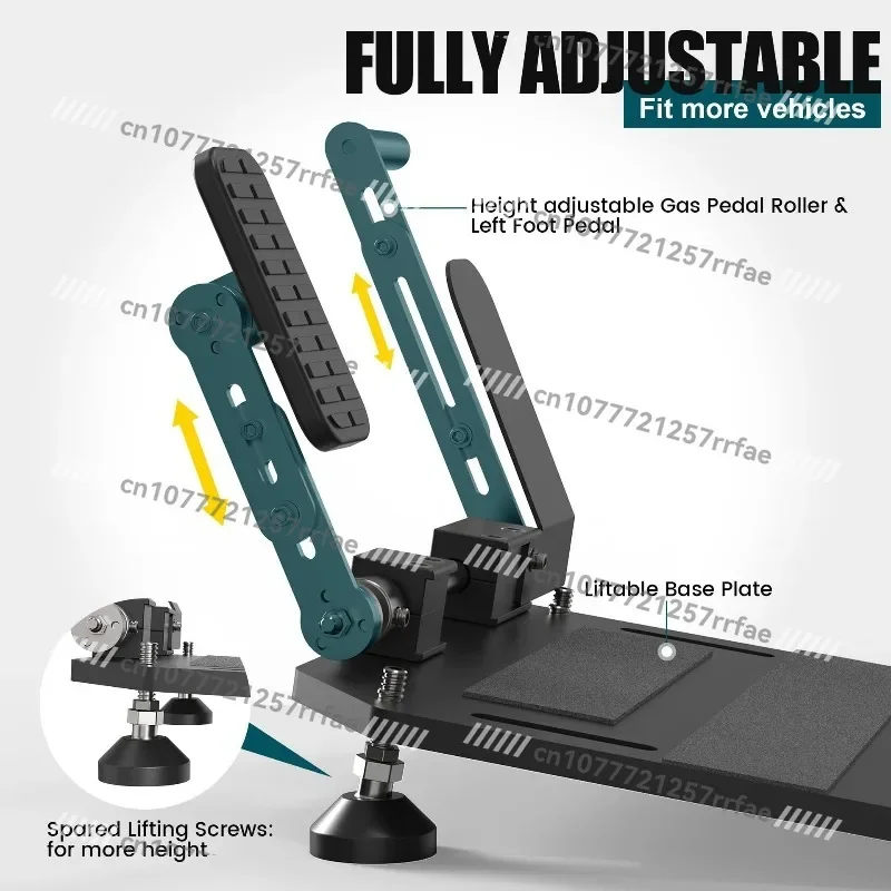 Portable left foot accelerator pedal driving assistance device