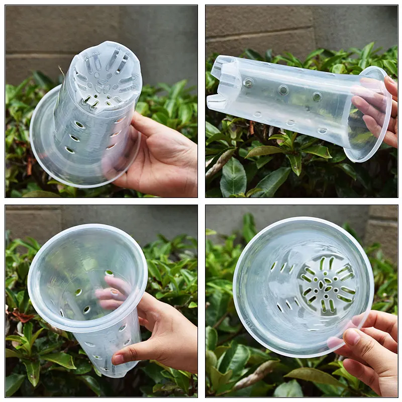 5/10Pcs Thickened Orchid Pot Flower Pot Breathable Control Root Plant Planter Deepening Flowerpot ,Orchids Home Garden Decors