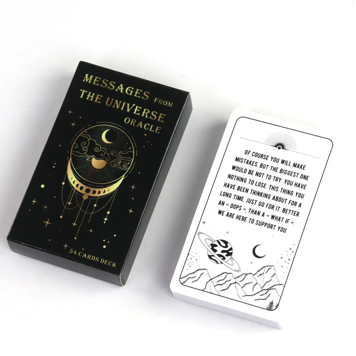 

54 Pcs Oracle Cards Messages From The Universe Oracle Deck 10.3*6cm with Guidance From Your Guides for General Readings