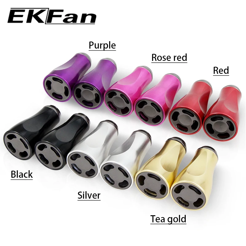 EKFan 2 Stück Aluminiumlegierung Spinn- und Baitcasting-Angelrollen-Griffknöpfe für SHI/DAI 7*4*2,5mm Lager, DIY-Teile für Köderrollen – Detail 6