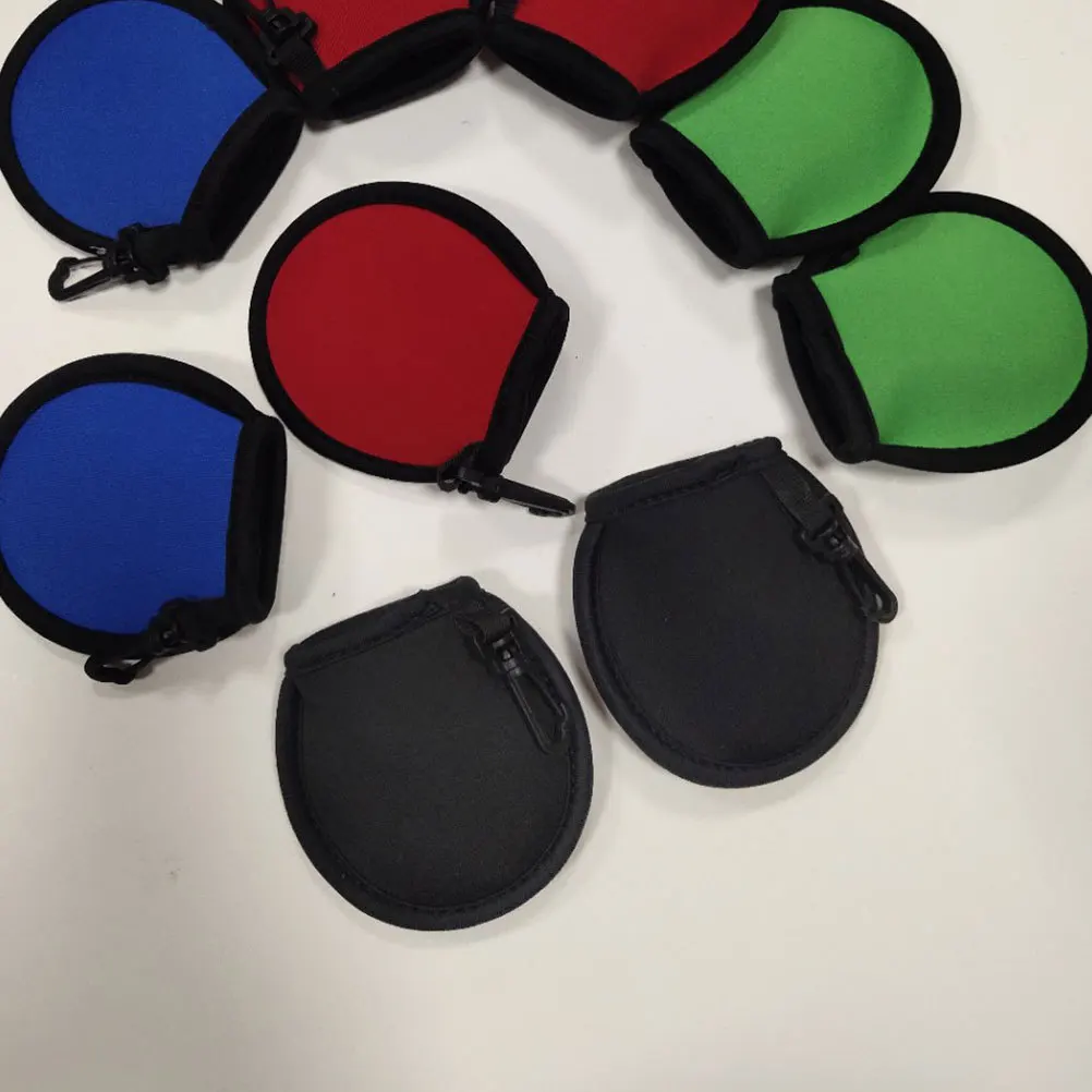 

4Pcs Golf Ball Pouch Waterproof Neoprene Cleaning Bag for Portable Ball Maintenance Multi-Function Wiping Holder