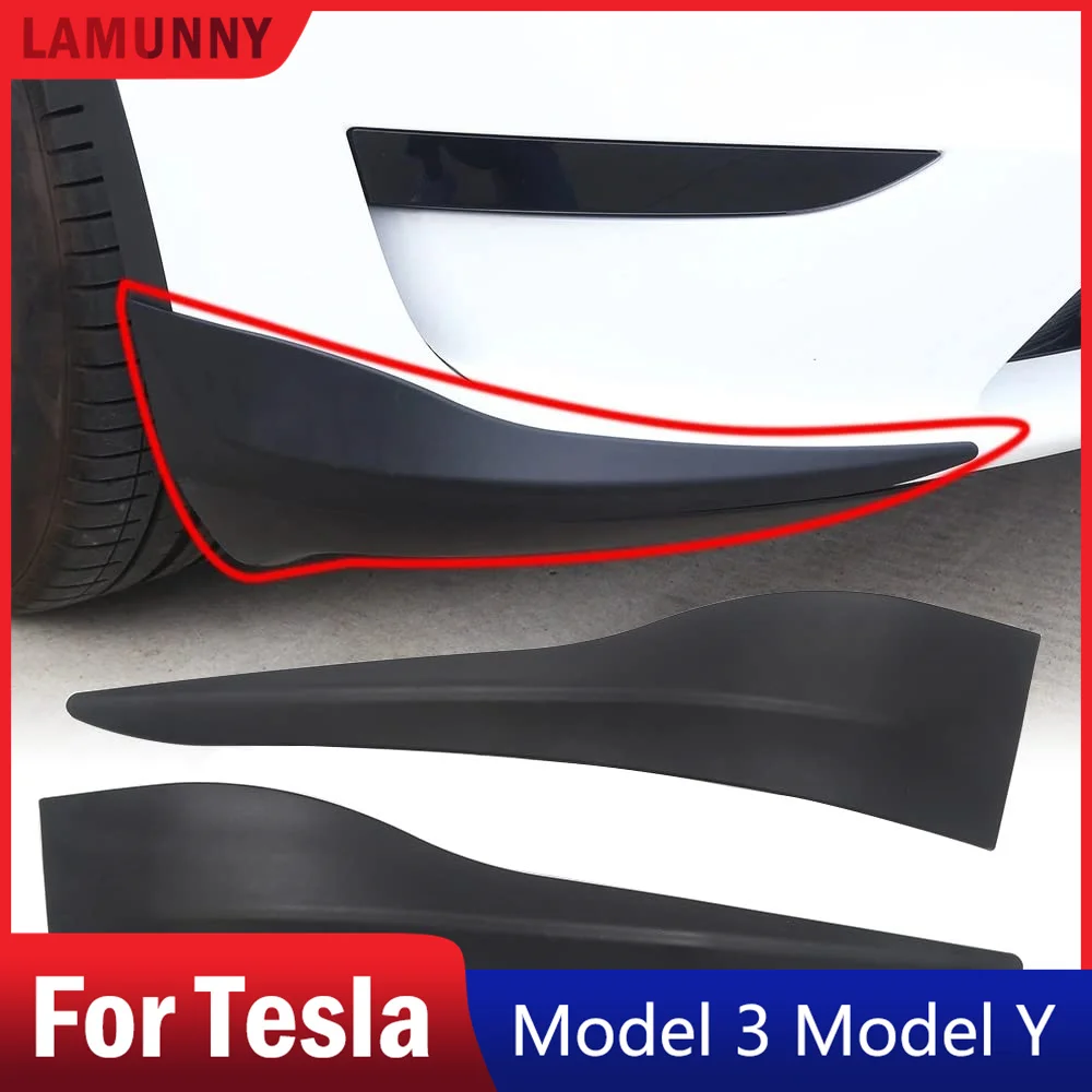 

2 шт., защита для переднего бампера Tesla Model Y 2021 2022 2023 2024