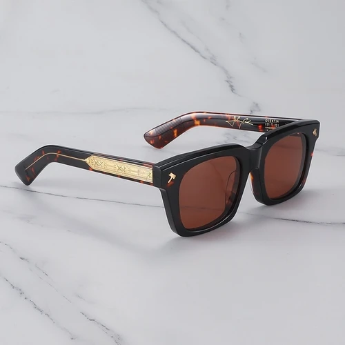 JMM QUENTIN Gafas De Sol para Hombre Japón acetato grueso Gafas De Sol cuadradas para exteriores Mujer Pesca conducción Gafas Lentes De Sol Hombre