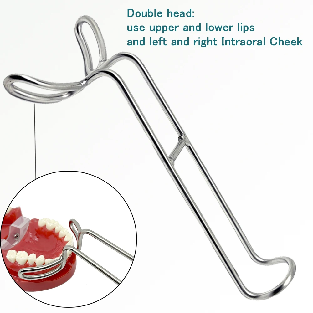 

Стоматологический двухсторонний Ретрактор из нержавеющей стали, стоматологический Ретрактор для губ, интраоральный Ретрактор для щек, верхних и нижних губ