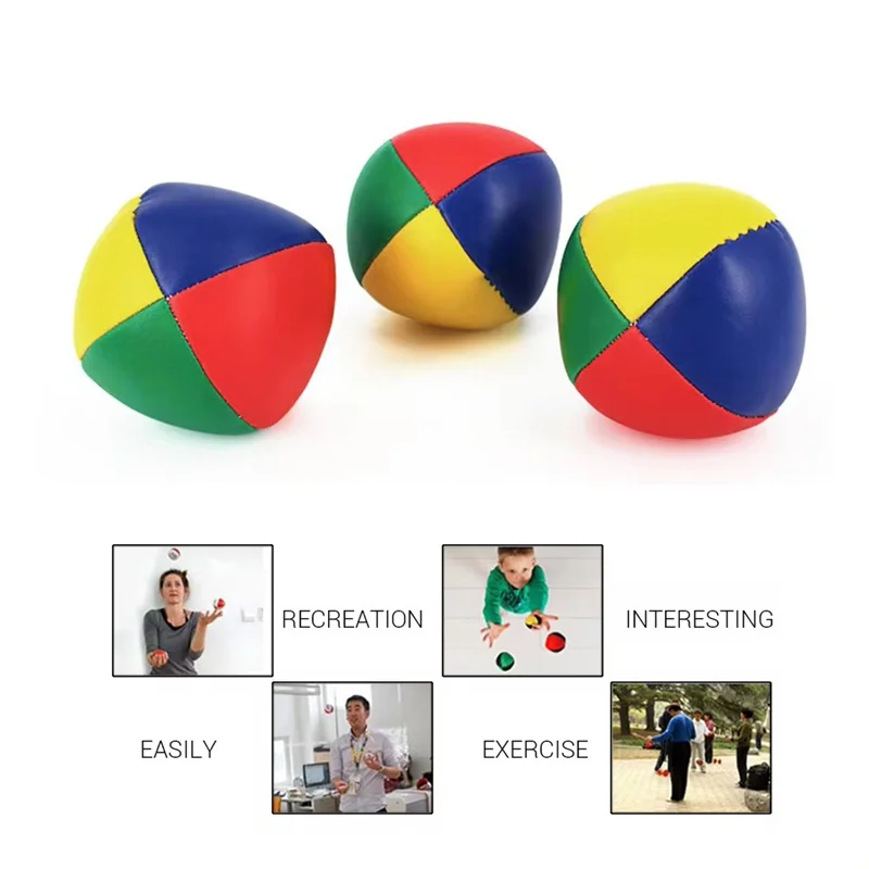 6 uds pequeño saco de arena pelota de malabarismo juguete aprender a malabares Kit para principiantes circo diversión al aire libre niños juguete pelotas chico juguete interactivo