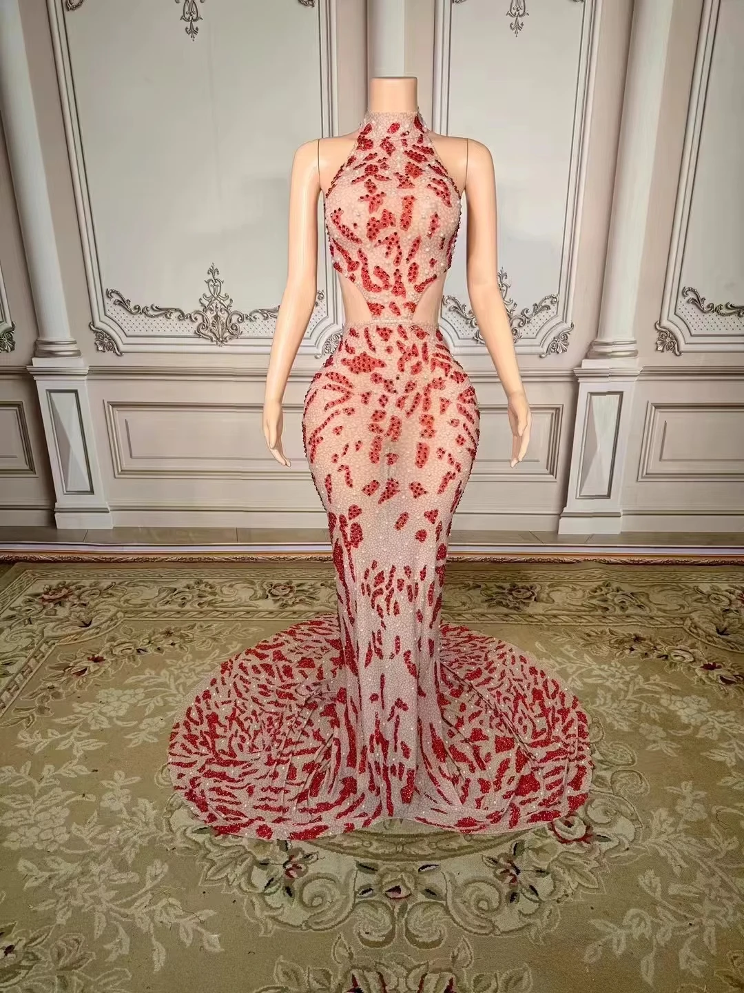 Roupas femininas vestido de festa vestido de baile floral maxi vestido feminino para aniversário vestidos sem mangas casamento mulher