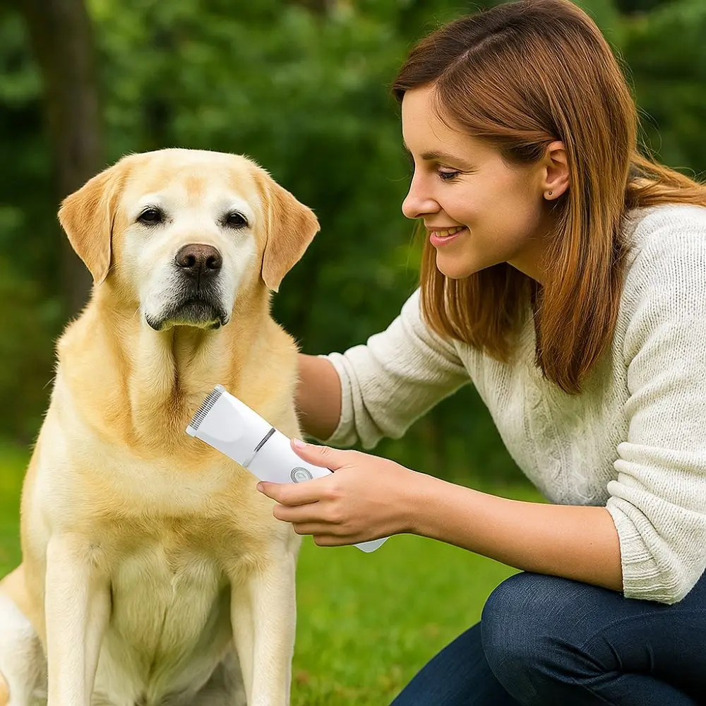 

Rechargeable Pet Haircut Machine Low Noise Cordless Pet Grooming Clipper USB Rechargeable Multifunctional Pet Shaver