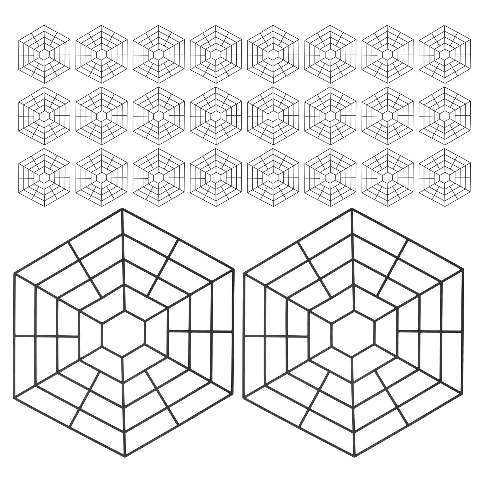 40Pcs Hexagonal Pond Floating Mesh Guard Plastic Netting for Fish Protection Crow Defense Floating Fish Pond Cover Outdoor