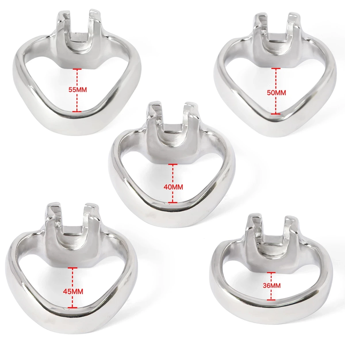 New HT V4 Stainless Steel Chastity Device Male Chastity Cage 5 Size Penis Lock With Penis Ring Sexy Toys For Men Adults Shop 18+ view 6