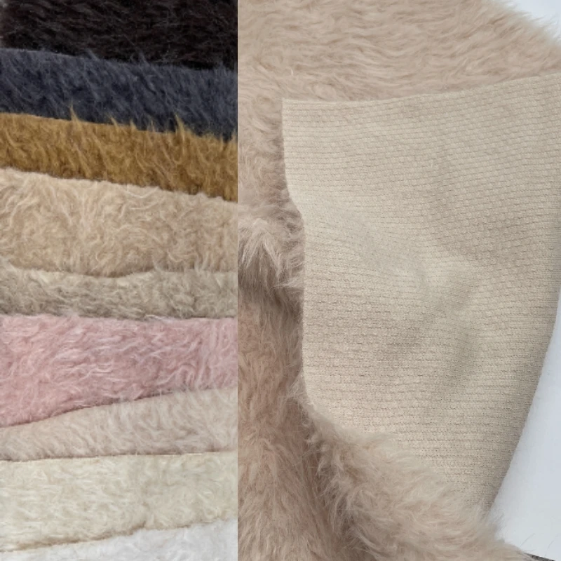 

1.2cm Imitation Wool Soft Artificial Long Plush Fabric for Good Hand Feel Clothing Diy Cotton Doll Cloth Sewing Material