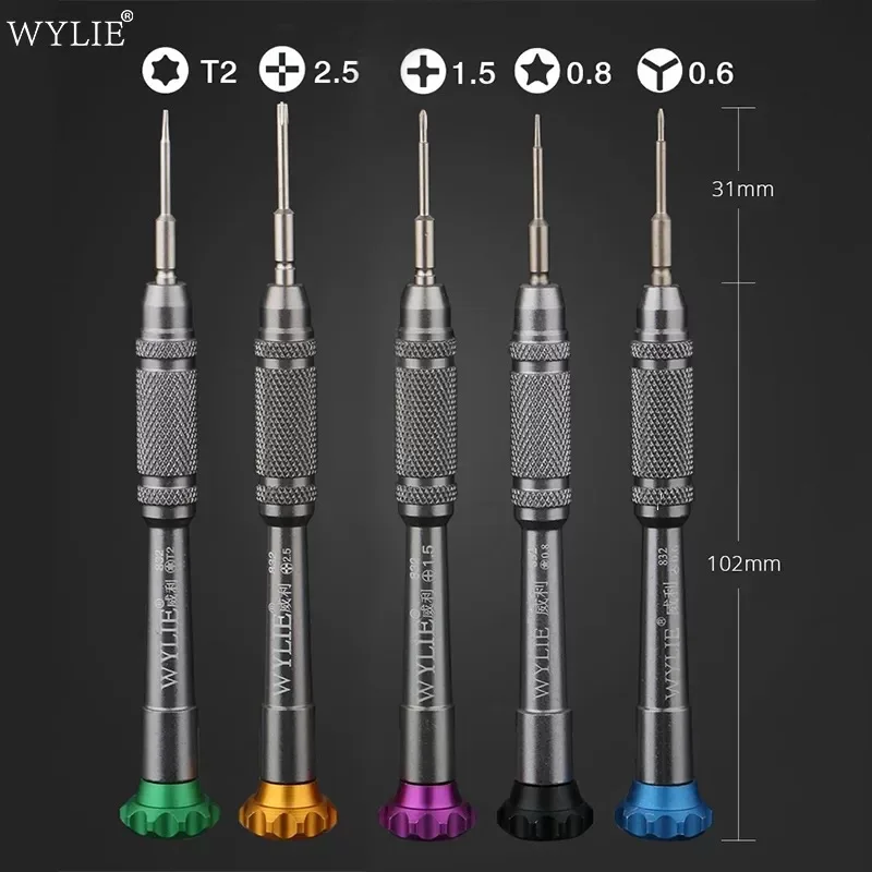 WYLIE WL-832 Precise Screwdriver Repair Bolt Driver for IPHONE Android Mobile Phone Clocks Watches LCD Screen Dismantling Tool