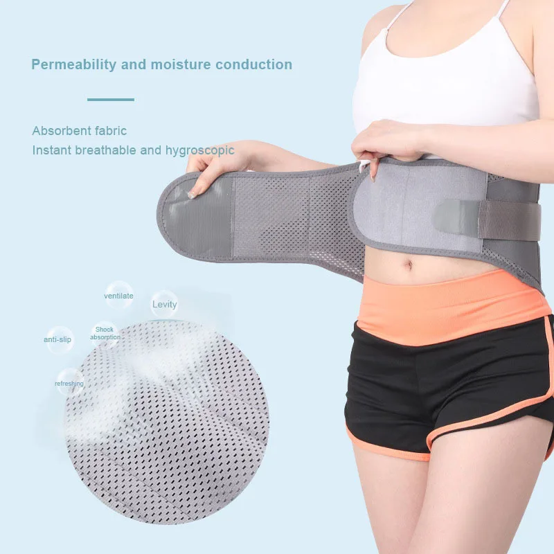 Lumbar Support Belt Breathable Lower Back Brace Waist Trainer Support for Heavy Lifting Sciatica Herniated Disc Back Pain Relief