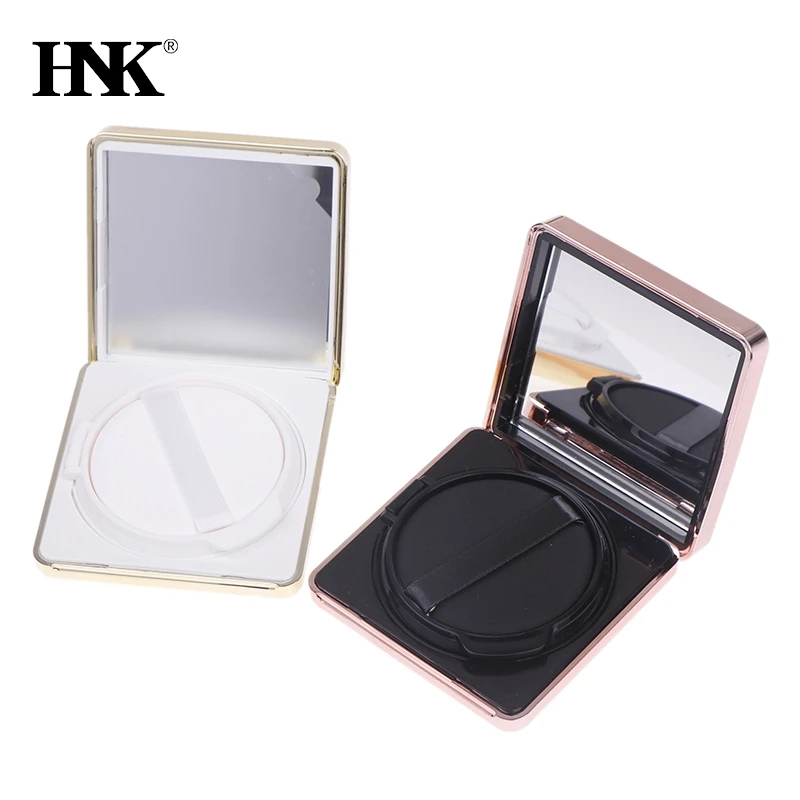 Square Empty Air Cushion Puff Box Portable Cosmetic Makeup Case Container With Powder Sponge Mirror For BB Cream Foundation