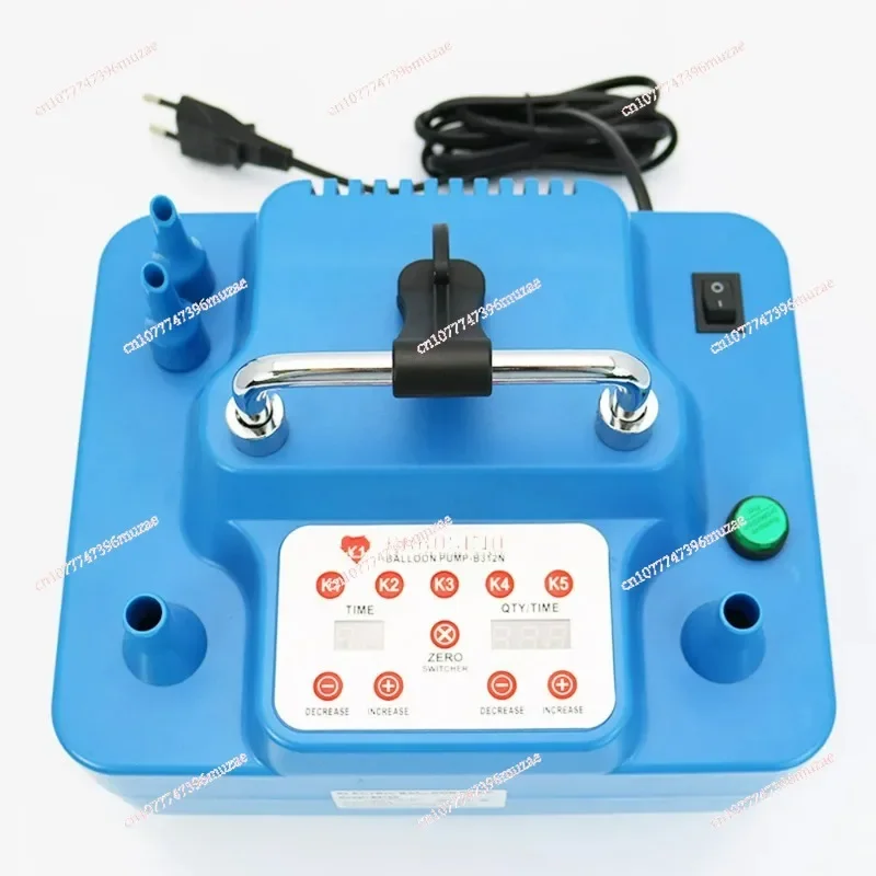 Electric Balloon Pump 800W With Timer Dual Holes Professional Inflator With Memory Function Foot Switch 800W