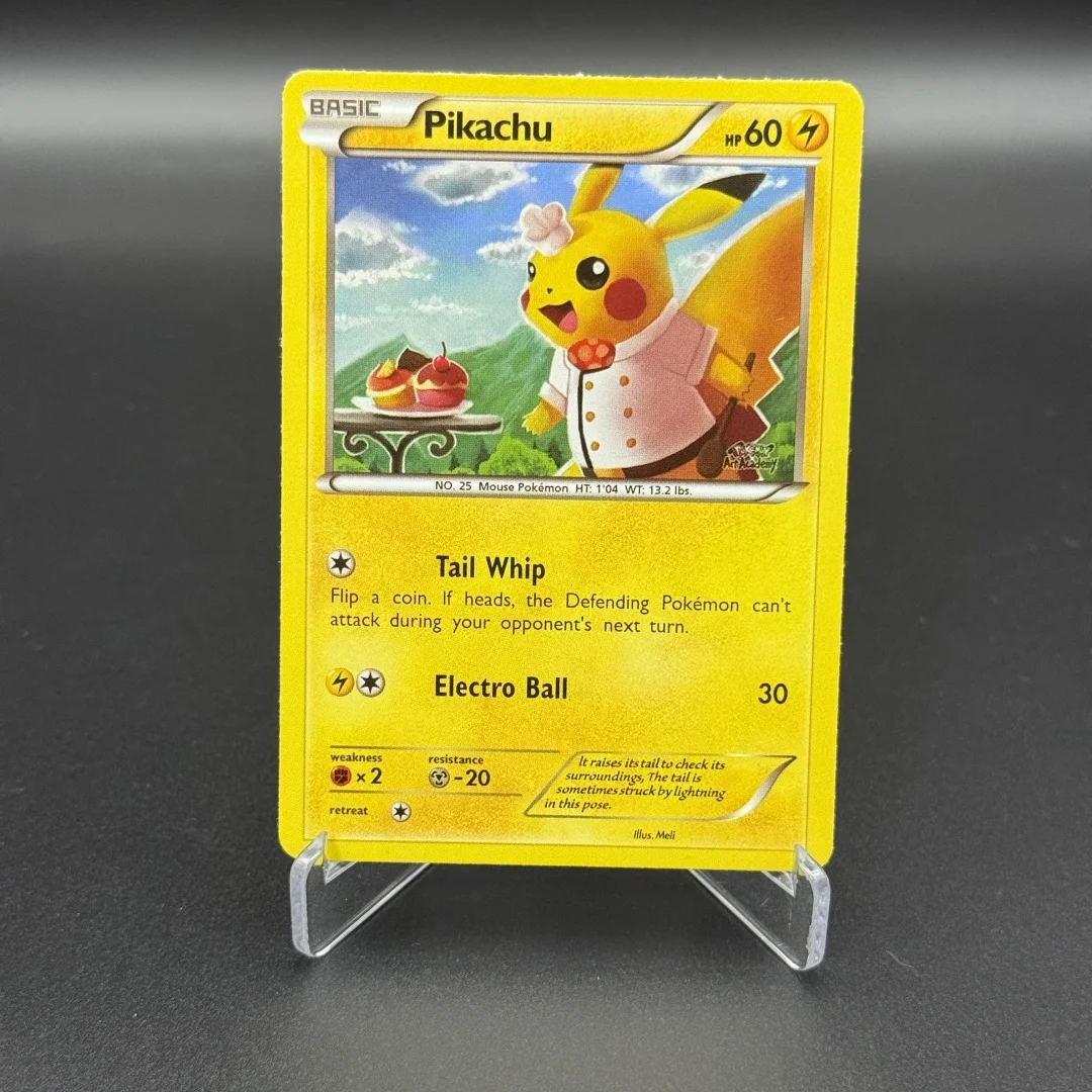 English Poke Art Academy Competition Collectible Cards Pik Mew Kecleon Delphox Proxy Card