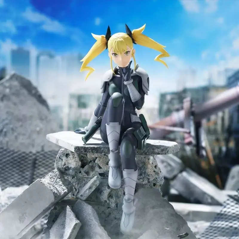 Collection figurines d'anime cheveux jaunes fille poupée PVC modèle figurines d'action jouets pour enfants cadeau décoration de noël