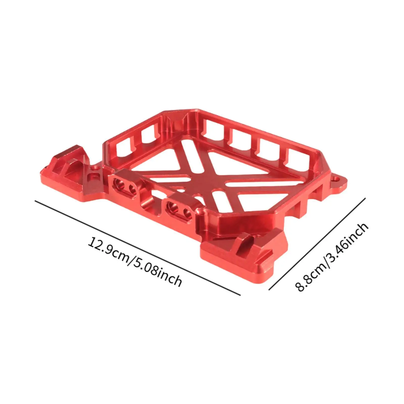 Acessórios de decoração de rack de teto de carro rc, liga de alumínio, peças de modificação de carro rc resistentes, modelo de veículo, acessório para h12y +