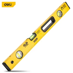 Deli High Precision Spirit Level Magnetic High Bearing Ruler Lever Bubbles Rustproof Horizontal Ruler Spirit Level Balance Ruler