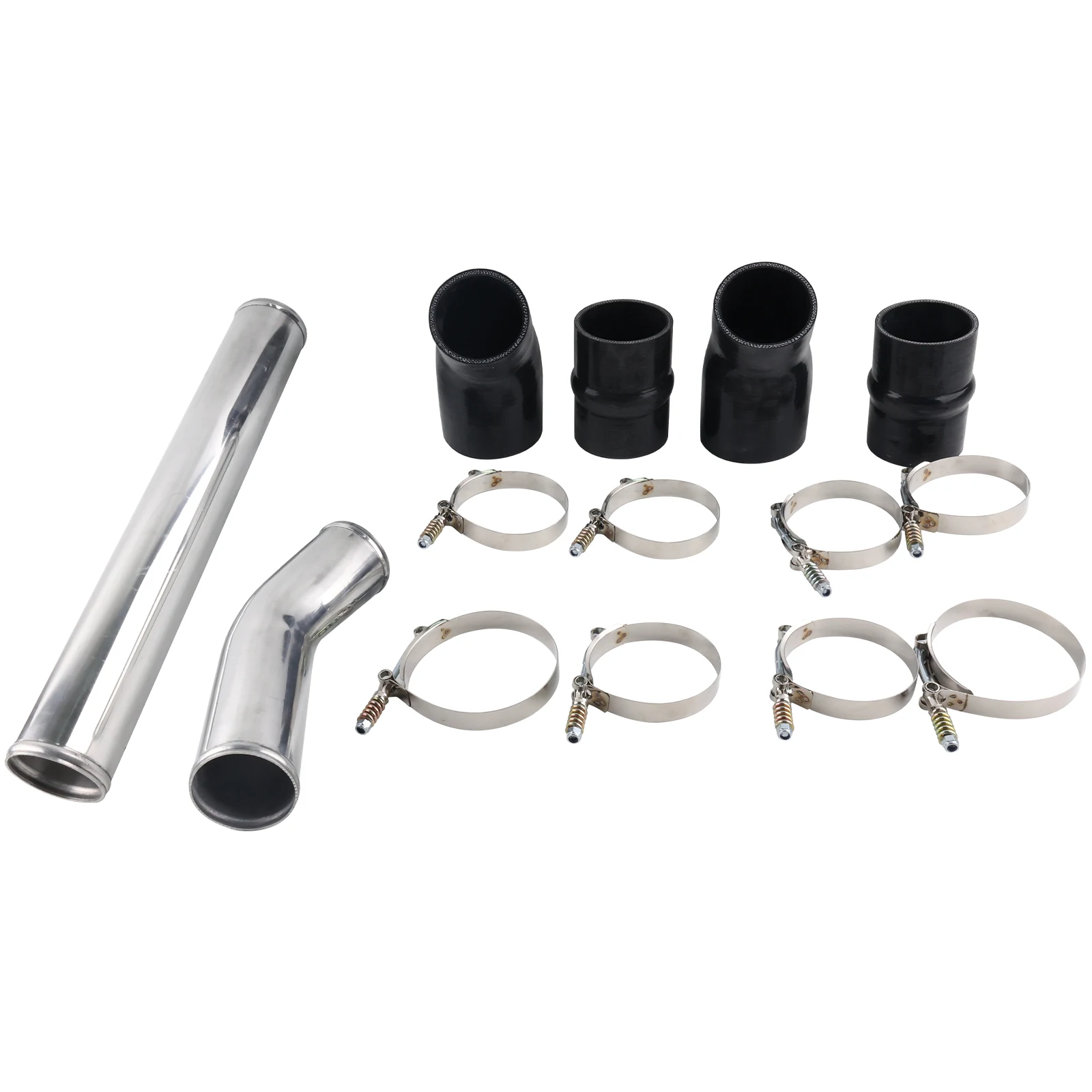 Cooling System Intercooler Pipe Boot Kit Silver For 94-02 Dodge Ram 2500 3500 5.9L Cummins Diesel Radiators Parts