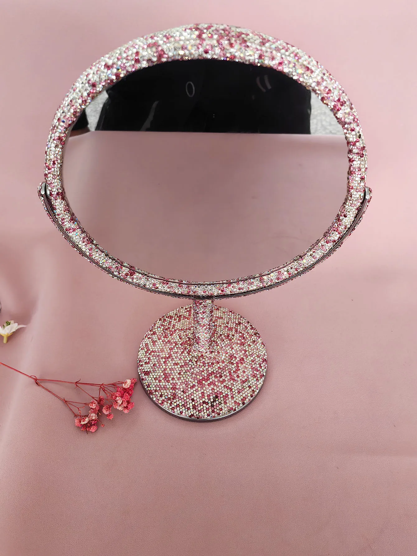 Double-Sided Makeup Mirror, Normal Magnifying Stand, Vanity Cosmetic Mirror, Tabletop, Bathroom, Bedroom, Travel